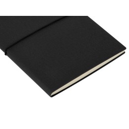 Блокнот "Horizon" с горизонтальной резинкой, гибкая обложка, 80 листов, черный
