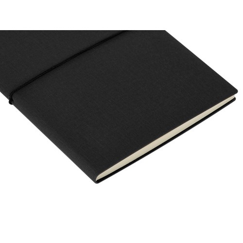 Блокнот "Horizon" с горизонтальной резинкой, гибкая обложка, 80 листов, черный