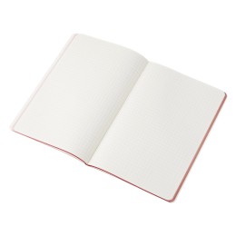 Блокнот "Audrey" А5 на сшивке в гибкой обложке софт-тач, красный