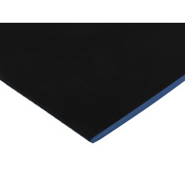 Бизнес-тетрадь А5 "Pragmatic Contrast", 40 листов в клетку, черный с голубым срезом