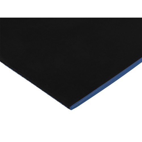 Бизнес-тетрадь А5 "Pragmatic Contrast", 40 листов в клетку, черный с голубым срезом