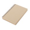 Блокнот на спирали в картонной обложке с переработанной бумагой "Mania", натуральный