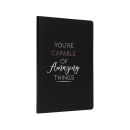 Блокнот с мягкой обложкой Karst формата A5, черный