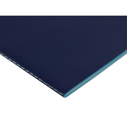 Бизнес-тетрадь А5 "Pragmatic Contrast", 40 листов в клетку, темно-синий с бирюзовым срезом