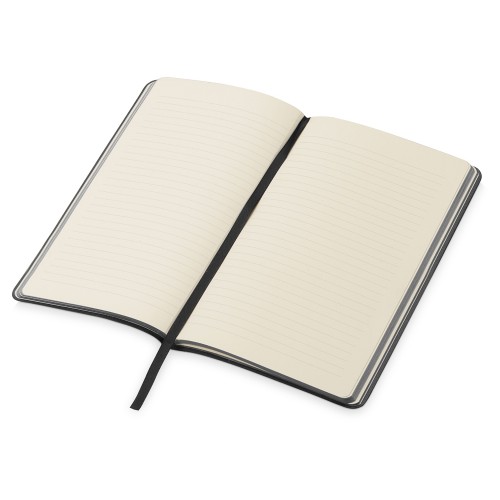 Блокнот «Notepeno» А5 с тонированными линованными страницами, черный