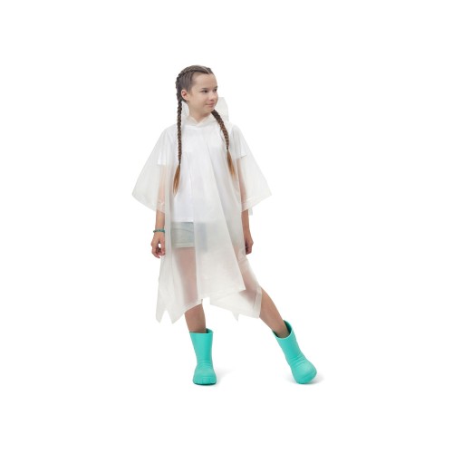 Пончо «Hawaii» c чехлом детский, белый