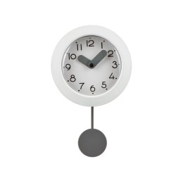 Настенные часы с маятником "Pendulum", белый
