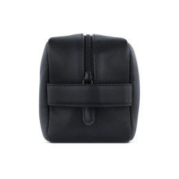 Несессер дорожный BUGATTI КЛАРК | CLARK, чёрный, воловья кожа/полиэстер, 20х10х13 см, 2,5 л