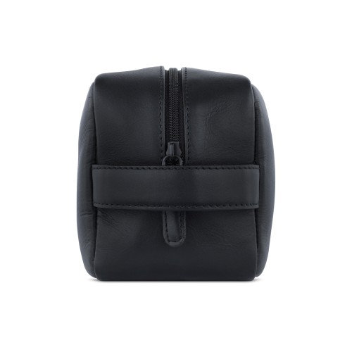 Несессер дорожный BUGATTI КЛАРК | CLARK, чёрный, воловья кожа/полиэстер, 20х10х13 см, 2,5 л