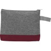 Косметичка двухцветная Trivium, серый/бордовый