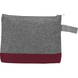 Косметичка двухцветная Trivium, серый/бордовый