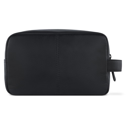 Несессер дорожный BUGATTI КЛАРК | CLARK, чёрный, воловья кожа/полиэстер, 20х10х13 см, 2,5 л