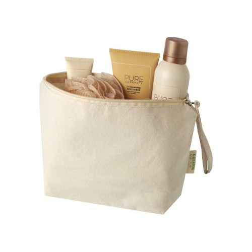 Orissa большая сумка для аксессуаров из органического материала GOTS, 180 г/м², 3 л - Натуральный