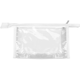 Прозрачная пластиковая косметичка Lucy, белый/прозрачный