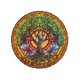 Деревянный пазл мандала "Дерево жизни"