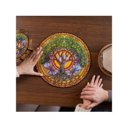 Деревянный пазл мандала "Дерево жизни"