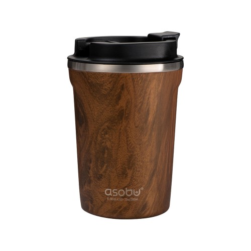 Термокружка CAFe COMPACT, 380 мл, wood
