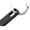 USB 2.0- флешка на 32 Гб c подсветкой логотипа «Hook LED», темно-серый, белая подсветка