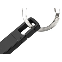 USB 2.0- флешка на 32 Гб c подсветкой логотипа «Hook LED», темно-серый, синяя подсветка