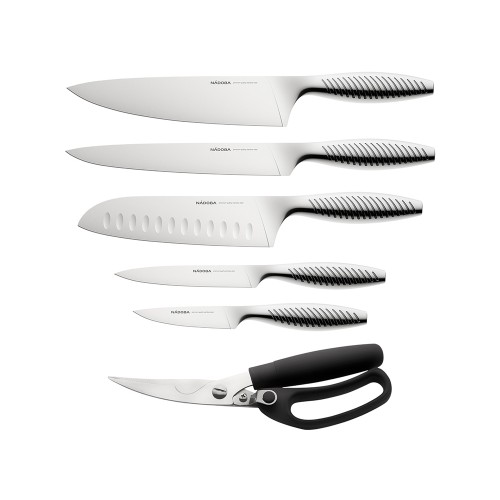 Набор кухонных ножей с блоком, NADOBA, серия VERA