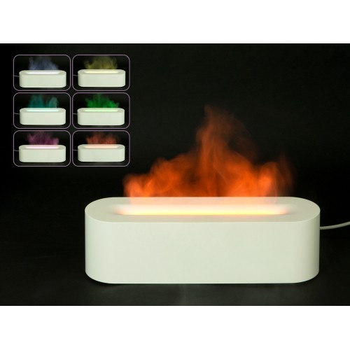 Увлажнитель с эффектом пламени "Flame", белый