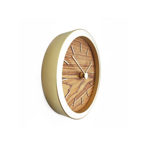 Часы настенные "Gracie" XS, натуральные с золотистым