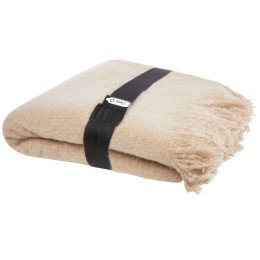 Мохеровый плед из вторичного ПЭТ Ivy, бежевый