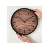 Часы настенные "Tiger" S, черный, орех