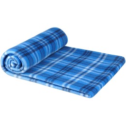 Клетчатый плед Scot, ярко-синий