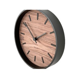 Часы настенные "Tiger" S, черный, орех
