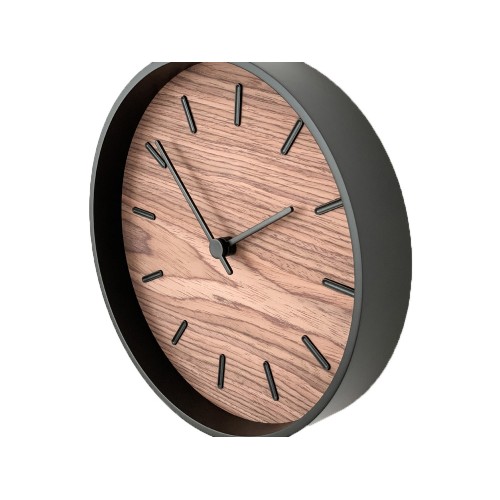 Часы настенные "Tiger" S, черный, орех