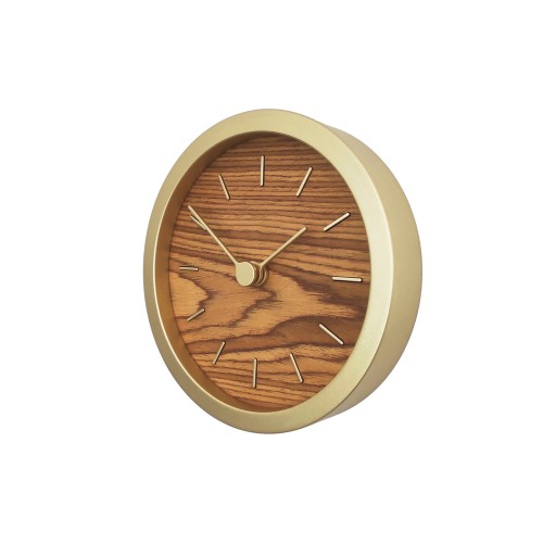 Часы настенные "Gracie" XS, натуральные с золотистым