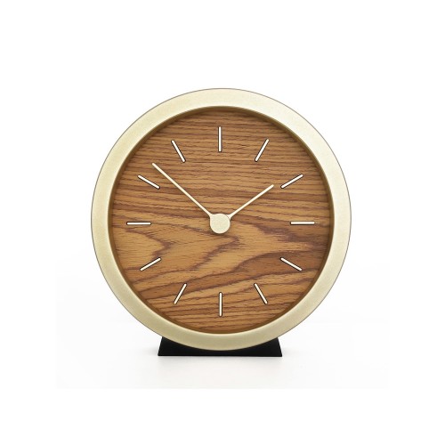 Часы настенные "Gracie" XS, натуральные с золотистым