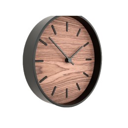 Часы настенные "Tiger" S, черный, орех