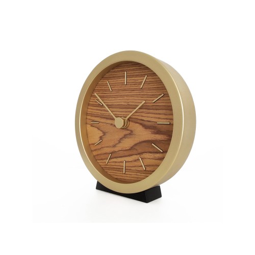 Часы настенные "Gracie" XS, натуральные с золотистым