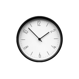 Часы настенные "Lander" S, белые с черным