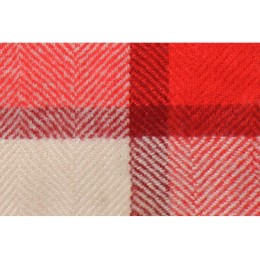 Плед акриловый в клетку Tartan, красный