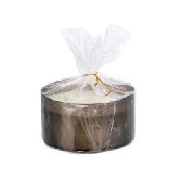 Свеча соевая ароматическая в стекле "Halo", черная (Р)