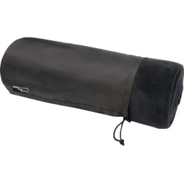 Плед Lily из синтетического трикотажного полотна из вторичного ПЭТ, черный