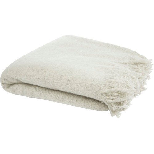 Мохеровый плед из вторичного ПЭТ Ivy, светло-серый