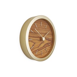 Часы настенные "Gracie" XS, натуральные с золотистым
