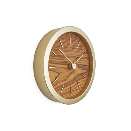 Часы настенные "Gracie" XS, натуральные с золотистым