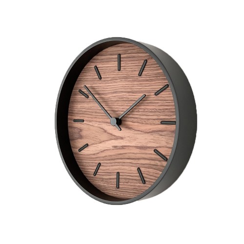 Часы настенные "Tiger" S, черный, орех