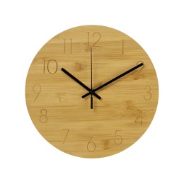 Настенные часы из бамбука "Celeste", 8 мм, натуральный