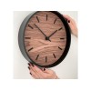 Часы настенные "Tiger" S, черный, орех