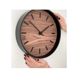 Часы настенные "Tiger" S, черный, орех