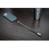 Ремешок-держатель для телефона с зарядным кабелем USB-C - USB-C «Lany Wristband Charge Eco», серый