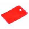 Прозрачный кармашек PVC, красный цвет