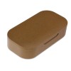 Пластиковая упаковка U033-W крышечка с магнитом. материал Eco plastic, коричневый