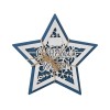 Шкатулка из фанеры в виде звезды "Asteris", сине-серебристый
